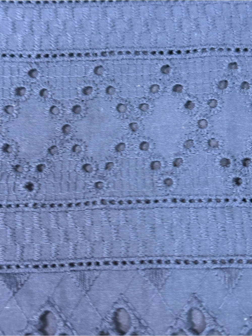 Heyton Navy Eyelet Sheath Dress NWT Pockets Sz 8 Preppy Summer - Picture 6 of 14